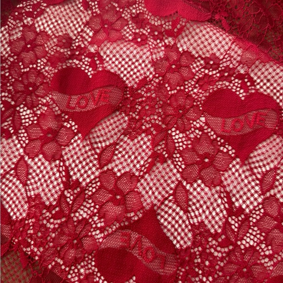 Torrid NWT Red Tattoo Lace Babydoll Chemise - Picture 4 of 5